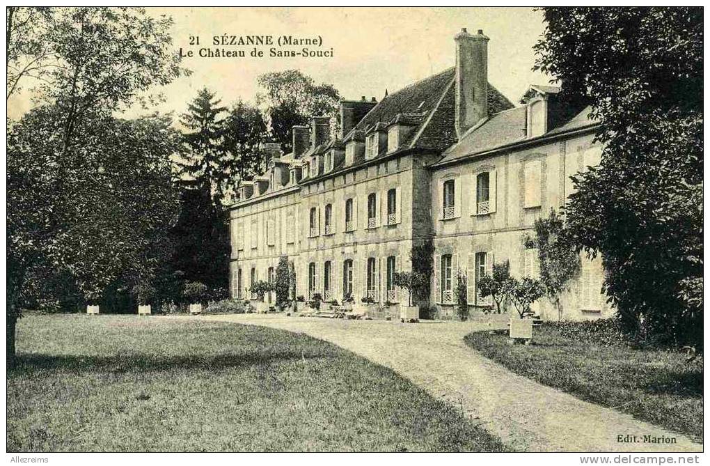 CPA 51 : SEZANNE  Chateau De Sans Souci   A VOIR !!!!!! - Sezanne