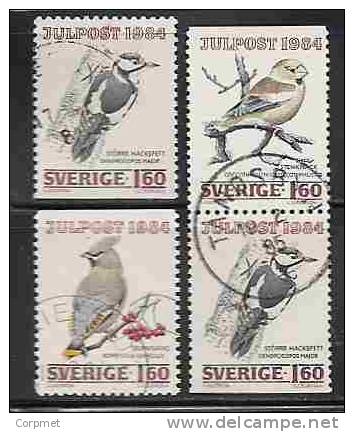 SWEDEN - FAUNA - BIRDS - Yvert # 1289/92 - VF USED - Piciformes (pájaros Carpinteros)