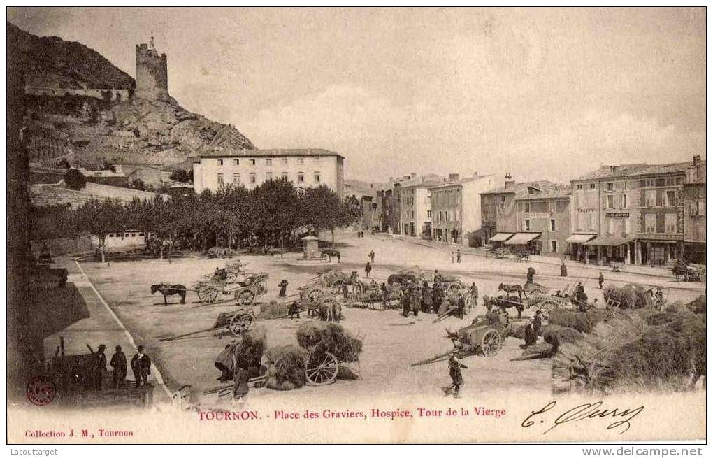 Place Des Graviers, Hospice, Tour De La Vierge - Tournon