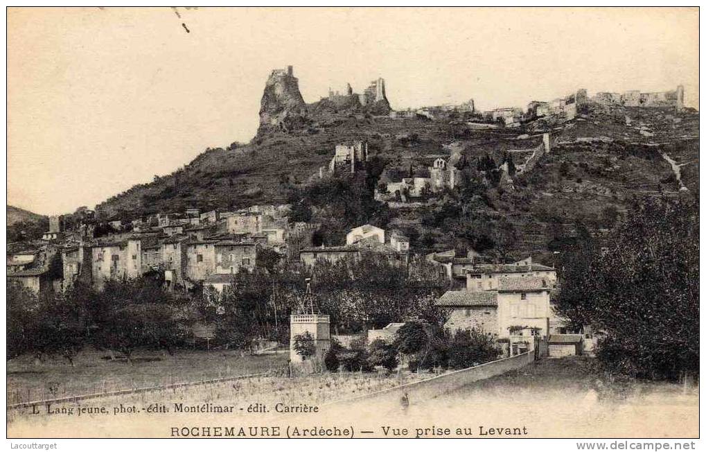 Vue Prise Au Levant - Rochemaure