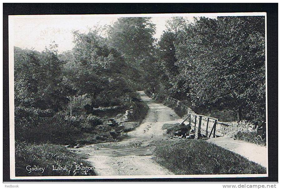 Early Postcard Ford Stream Gadley Lane Buxton Derby Derbyshire Peak District  - Ref A84 - Derbyshire