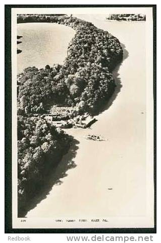 Aerial Real Photo Postcard King Harry Ferry River Fal Falmouth Cornwall - Ref 85a - Falmouth