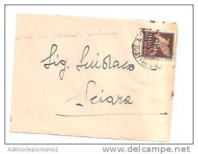 3813)lettera Con 50c Aerea P.M. Da Sciara A Città Il 6-6-1945 - Marcophilie