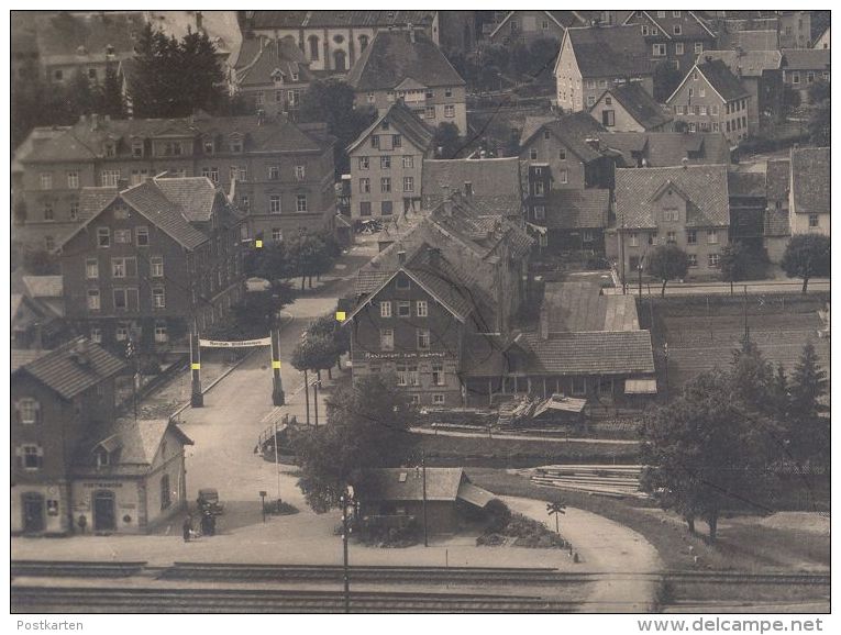 ALTE POSTKARTE FURTWANGEN SCHWARZWALD BAHNHOF BEFLAGGUNG FESTBOGEN Station Gare Cpa Postcard Ansichtskarte - Furtwangen