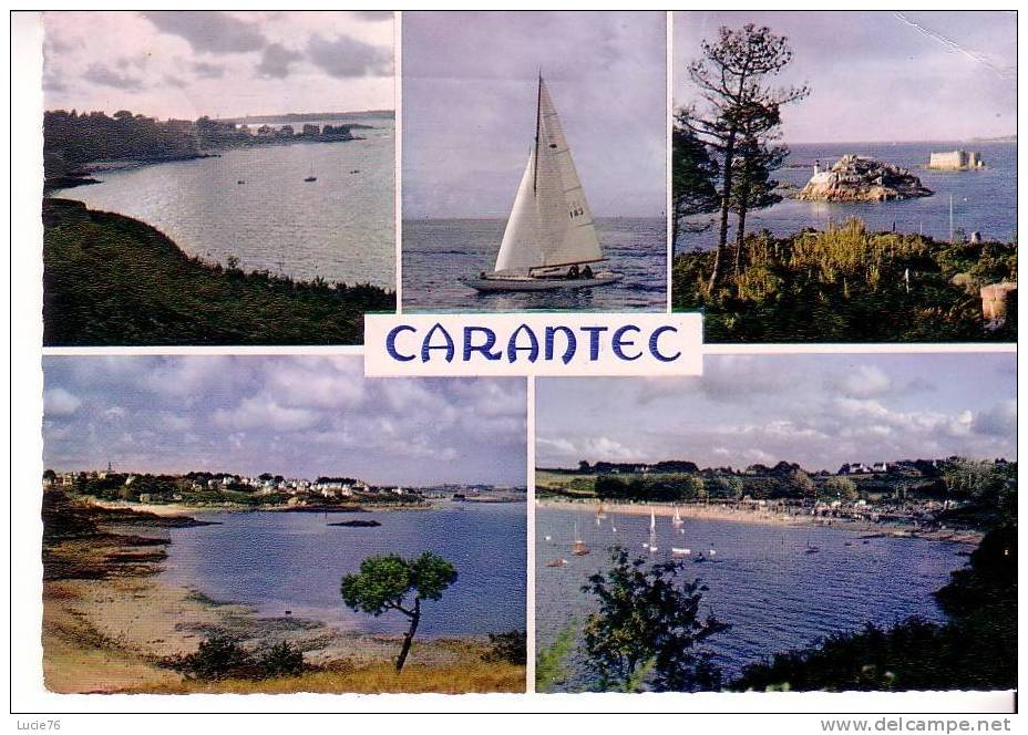 CARANTEC -  5 Vues :   Ses Plages Et Son Site - N° MX 6537 - Carantec