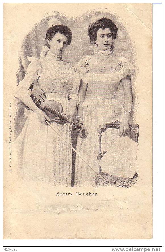 Les SOEURS BOUCHER. Dos Simple. V1501 - Musique Et Musiciens