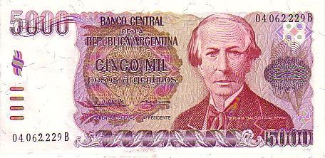 ARGENTINE  5 000 Pesos Argentinos Non Daté (1984-1985)   Pick 318a   ****BILLET  NEUF**** - Argentinië