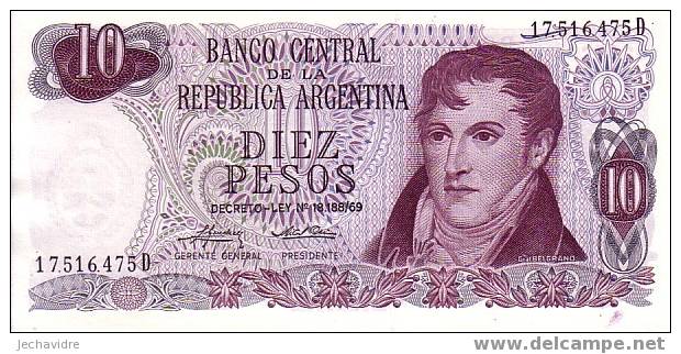 ARGENTINE   10 Pesos   Non Daté   Pick 295     ***** BILLET  NEUF ***** - Argentinië