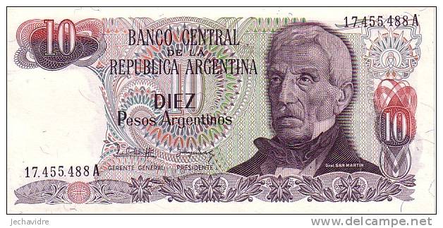 ARGENTINE   10 Pesos   Non Daté (1983-1984)   Pick 313     ***** BILLET  NEUF ***** - Argentinien