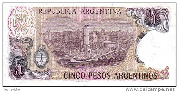 ARGENTINE   5 Pesos  Non Daté (1983-1984)  Pick 312     ***** BILLET  NEUF ***** - Argentinien