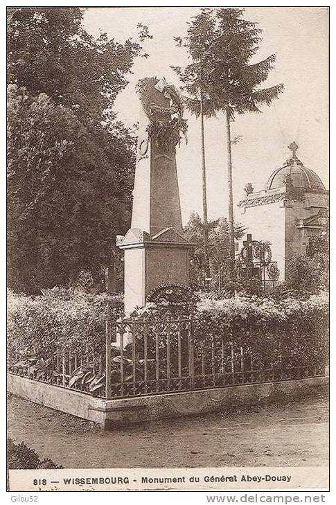 67 -- Wissembourg  --- Monument Du Général Abey-Douay ---- - Wissembourg