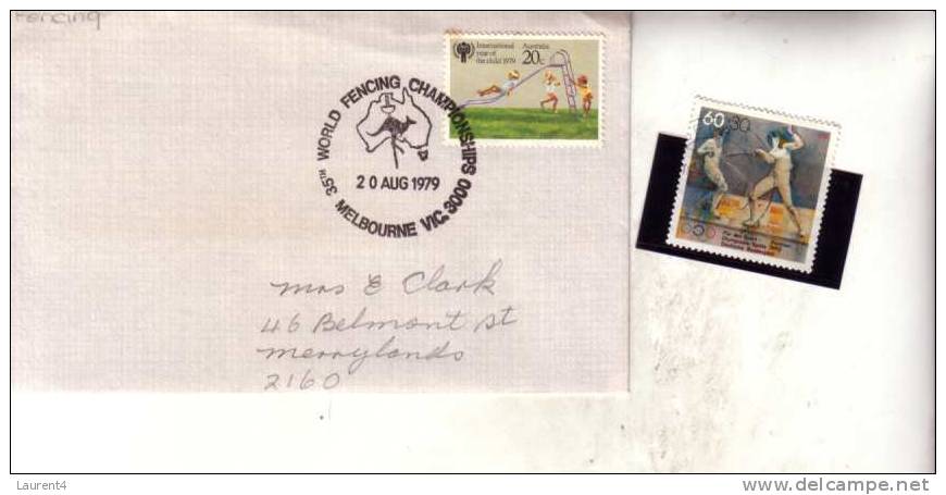 Carte Sur L´escrime Et Premier Jour -  Fencing Postcard & FDC - Escrime