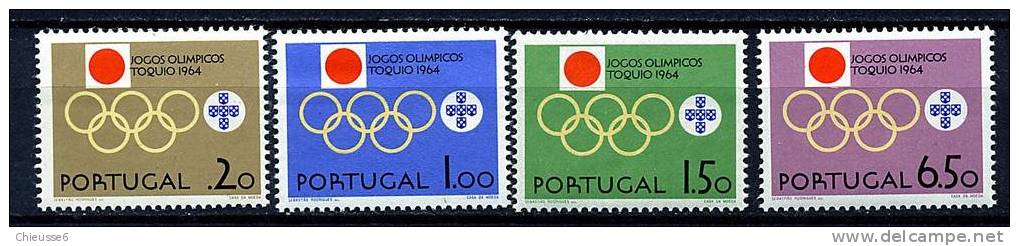 Portugal  ** N° 949 à 952 - J.O. De Tokyo - Unused Stamps