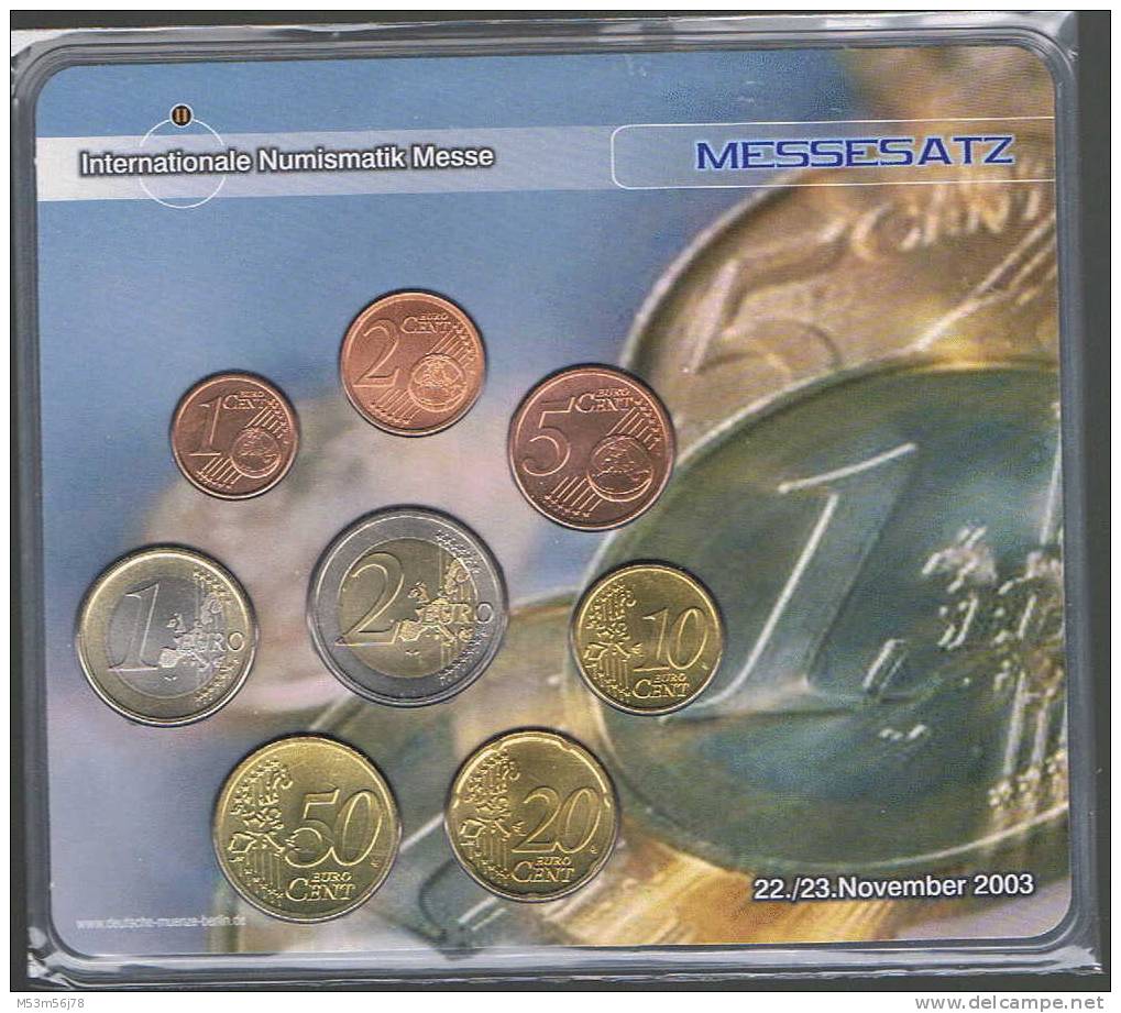 KMS Deutschland 2003 - Numismata Berlin - Euromotiv - Allemagne