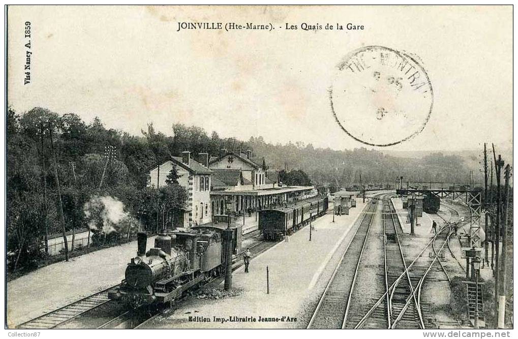 52 - HAUTE MARNE - JOINVILLE - INTERIEURE De La GARE - TRAIN - LOCOMOTIVE à VAPEUR - Joinville