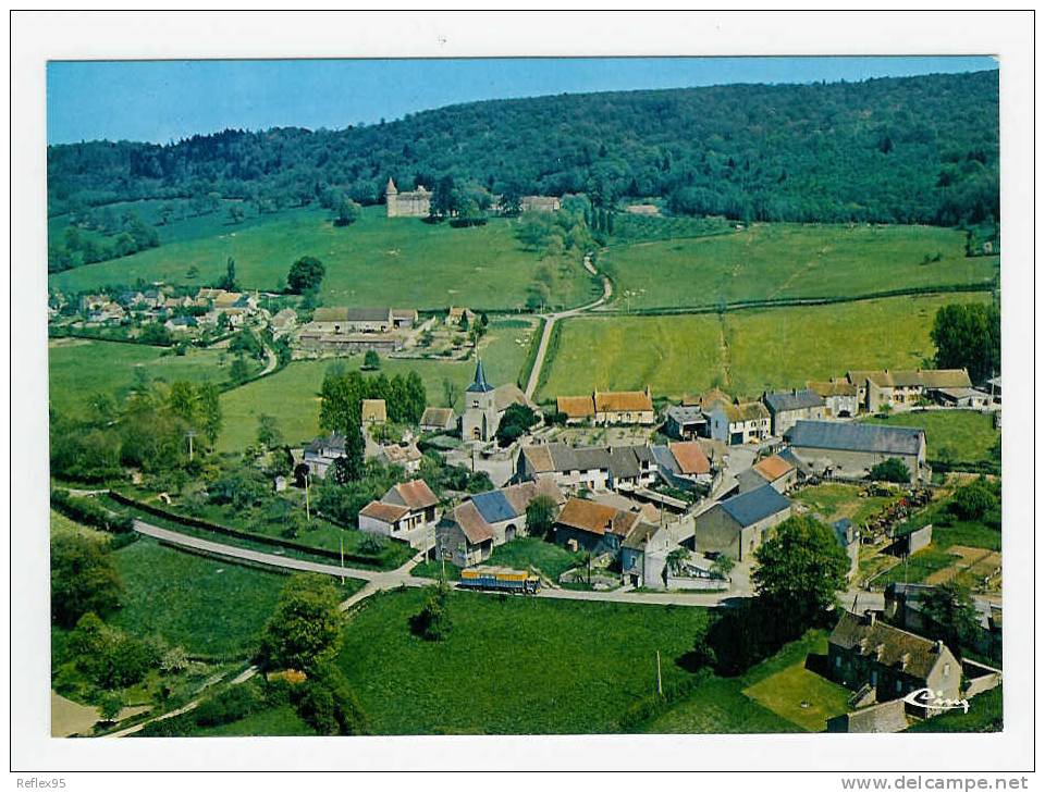 BAZOCHES EN MORVAN - Vue Générale Aérienne - Au Fond Le Château De Vauban - Bazoches