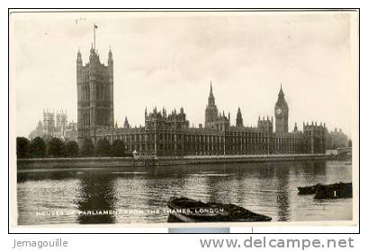 LONDON Royaume Uni - Houses Of Parlement From The Thames - 1937 - River Thames