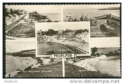 Real Photo Multiview  Postcard Moelfre & Benllech Anglesey Wales  - Ref A87 - Anglesey