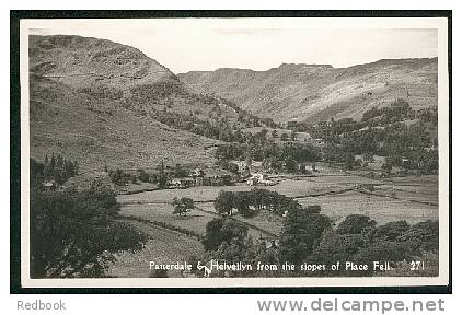 Real Photo Postcard Patterdale & Helvellyn From Slopes Of Place Fell Lake District Cumbria  - Ref A88 - Patterdale