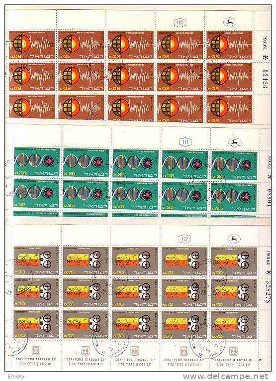 E254 - ISRAEL Yv N°251/53 FUEILLE  ( Registered Shipment Only ) - Blocchi & Foglietti