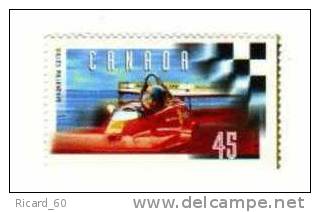 Timbre  Neuf Du Canada  Sport Automobile Gilles Villeneuve, N°1517, 1997 - Automovilismo