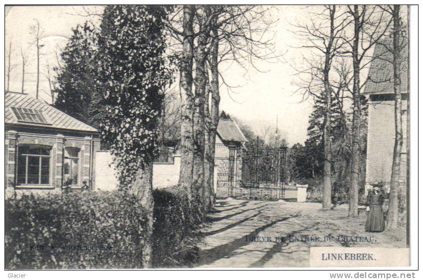 LINKEBEEK - Drève Et Entrée Du Château - Phototypie M. Marcovici - Linkebeek