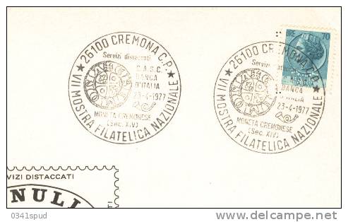 1977 Italia  Monnaies Monete Coins  Cremona - Münzen