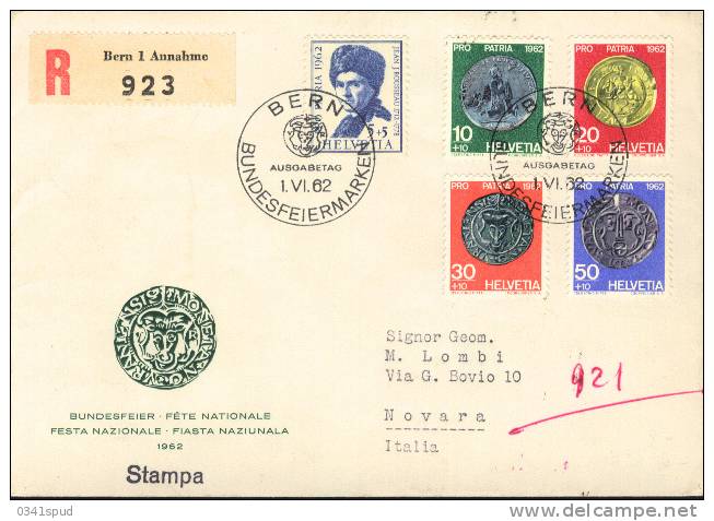 1962 Suisse FDC  Monnaies Monete Coins - Monnaies