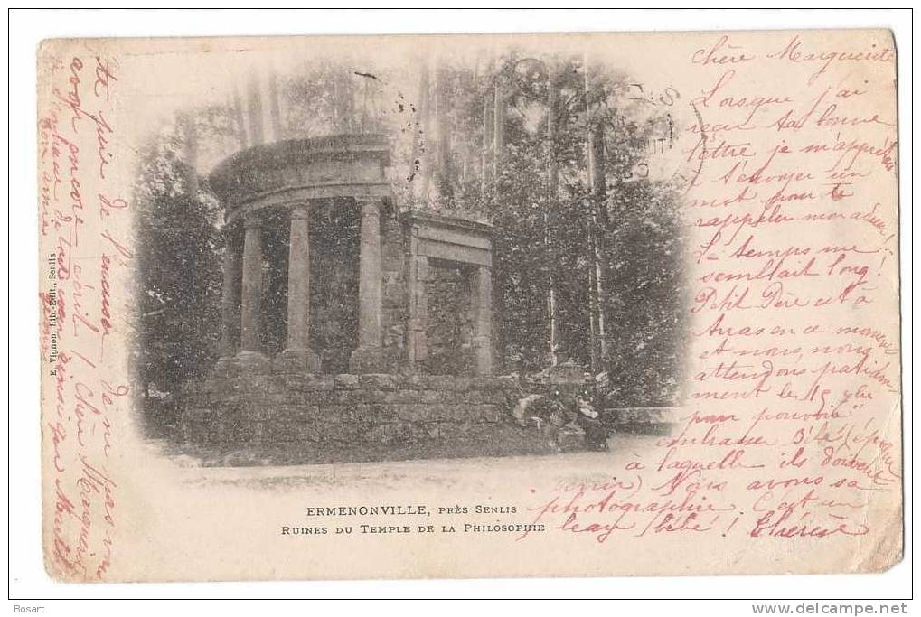 CPA 60.Ermenonville Temple De La Philosophie - 1876-1878 Sage (Type I)