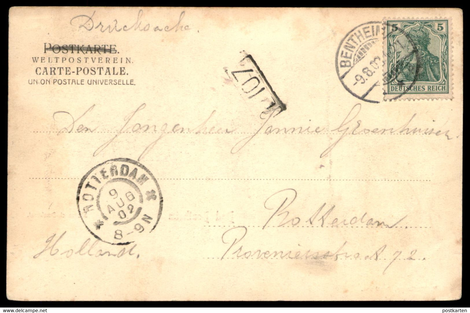 ALTE POSTKARTE BAD BENTHEIM 1902 BISMARCK-DENKMAL BISMARCKHALLE RESTAURATION Bismarckdenkmal Cpa Postcard Ansichtskarte - Bad Bentheim