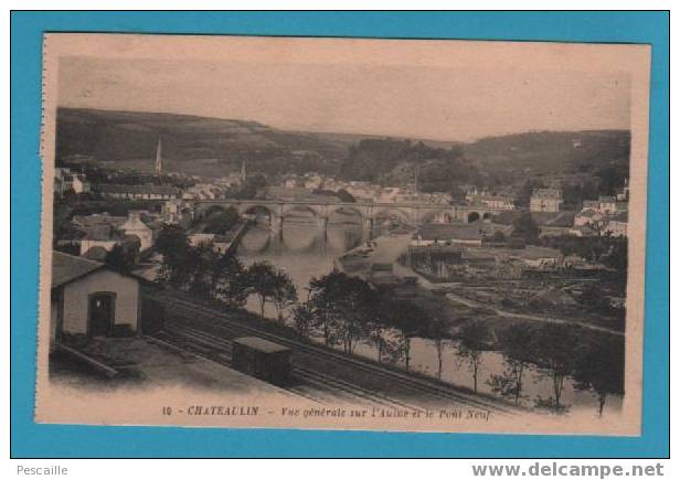 CP Chateaulin - Vue Générale Sur L´Aulne Et Le Pont Neuf - - Châteaulin