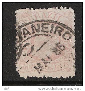 BRAZIL / Brésil ,1881,Yvert N° 50, 200 R, Rouge-brun,obl. De RIO De JANEIRO Mai 1888, Cote 150 Euros - Used Stamps