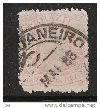 BRAZIL / Brésil ,1881,Yvert N° 50, 200 R, Rouge-brun,obl. De RIO De JANEIRO Mai 1888, Cote 150 Euros - Usati