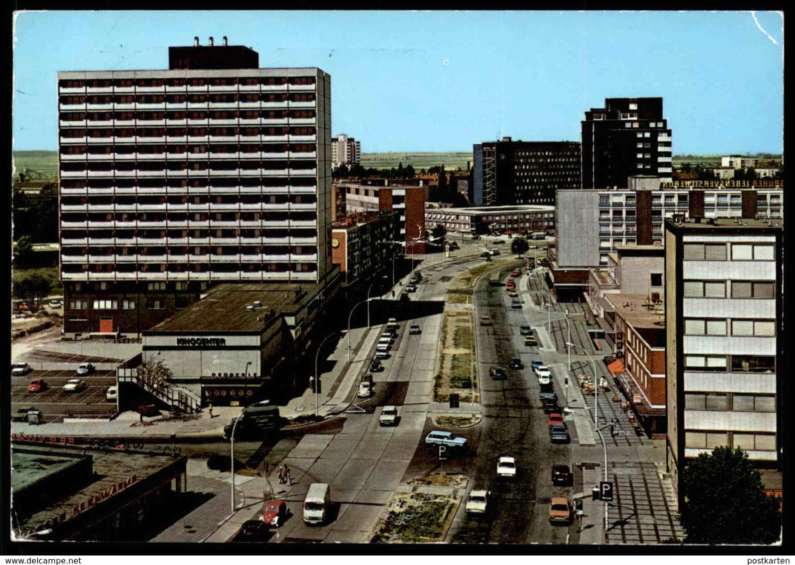 ÄLTERE POSTKARTE SALZGITTER-LEBENSTEDT KINOCENTER KINO CINEMA CINÉ ALBERT-SCHWEITZER-STRASSE LKW Pickup Camionneur Cpa - Salzgitter