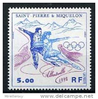 SPORT / PATINAGE /  COUPLE / JEUX OKYMPIQUES ALBERTVILLE 1992  /  SAINT PIERRE ET MIQUELON - Patinage Artistique