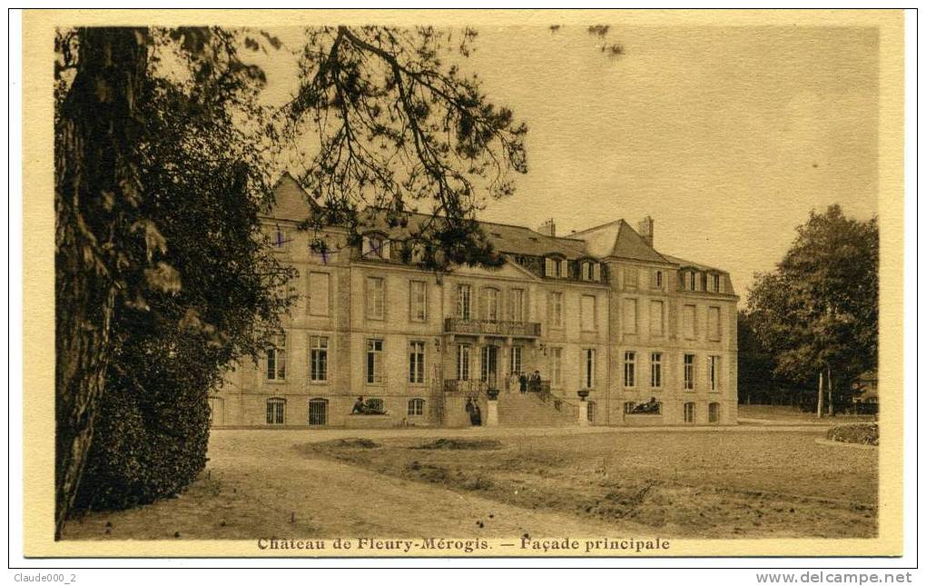 CHATEAU DE FLEURY-MEROGIS . FACADE PRINCIPALE   (504) - Fleury Merogis