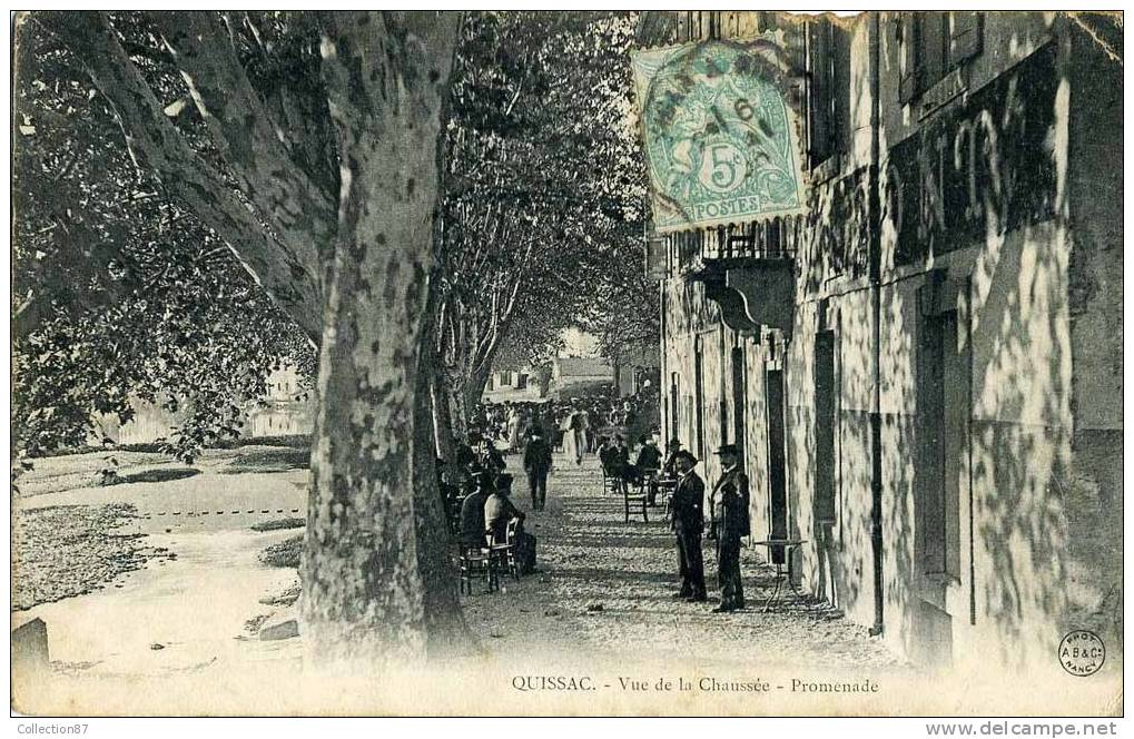 30 - GARD - QUISSAC - VUE De La CHAUSSEE - PROMENADE - Quissac