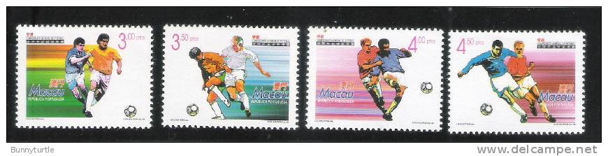 Macao 1998 World Cup Soccer Championships France MNH - Nuevos