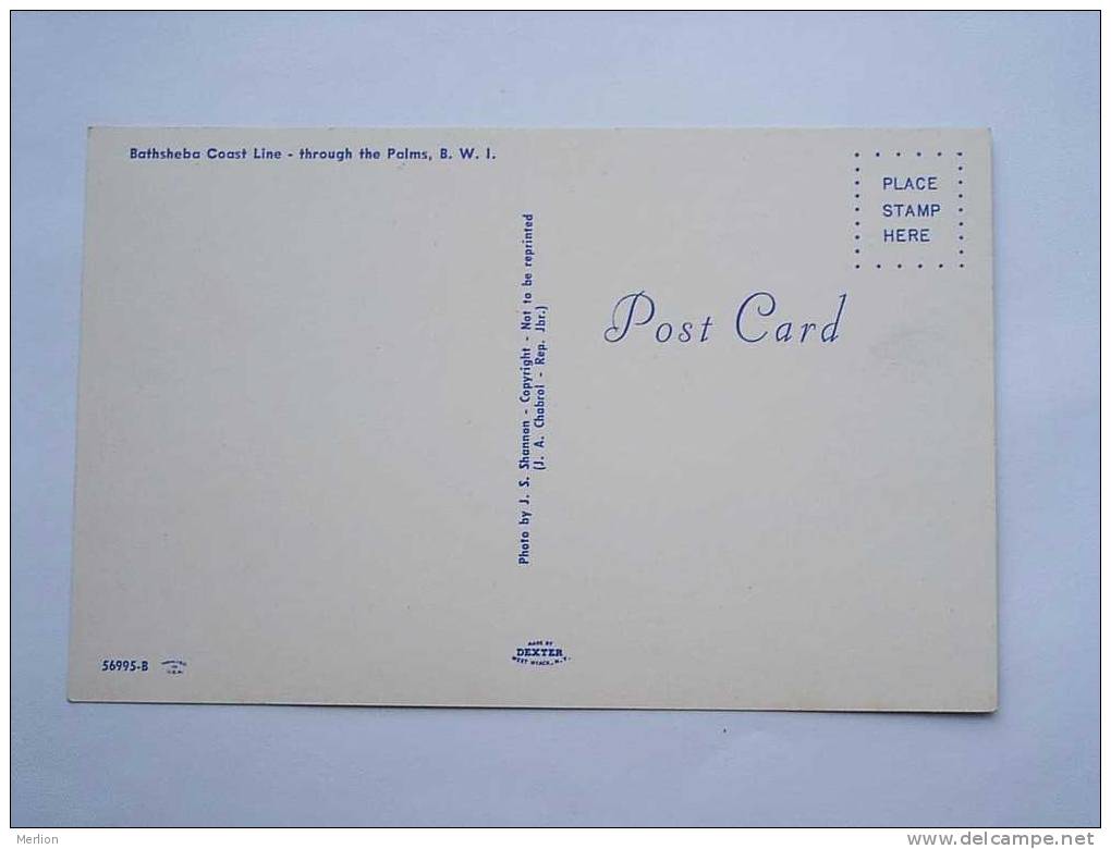 BARBADOS - Bathsheba Coast Line   - W.I.  1960- VF  D20002 - Barbados