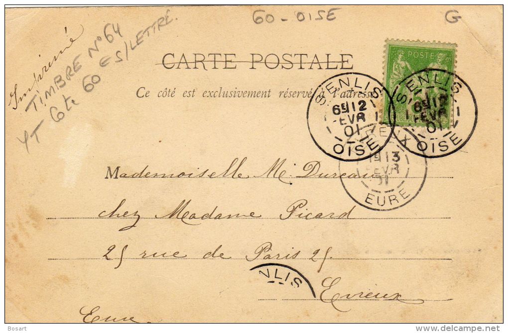 CPA 60.Senlis Anc.résid.Château Des Rois De France - 1876-1878 Sage (Type I)