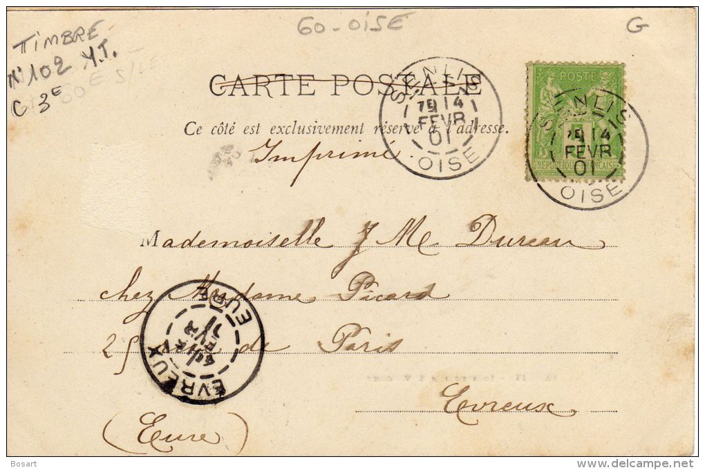 CPA France 60.Senlis-Institution St-Vincent - 1876-1878 Sage (Typ I)