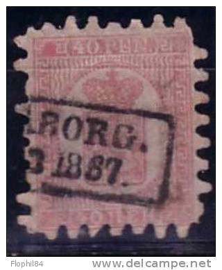 FINLANDE-N°9 OBLITERE 40 P ROSE-COTE 90€ - Used Stamps