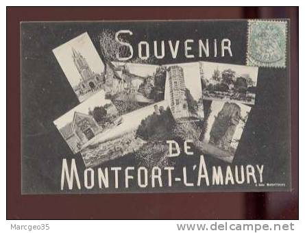 26582  Souvenir De Montfort L'amaury Multivue édit.huber  Belle Carte - Montfort L'Amaury