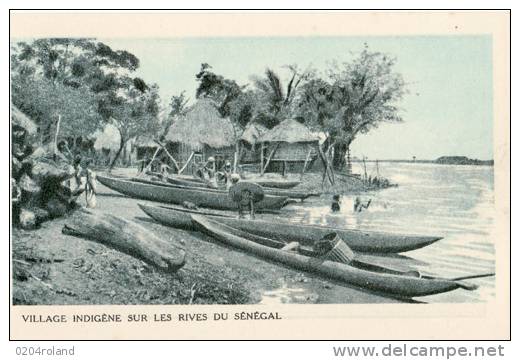 Village Indigéne Sur Les Rives Du Sénégal - Guinée Française