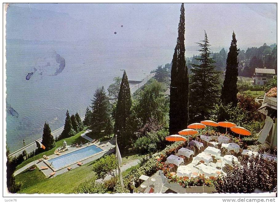 LE BOURGET DU LAC -  Hôtel  OMBREMONT - Vue Sur La Terrase, La Piscine Et Le Lac Du Bourget - N°  5222 - Le Bourget Du Lac