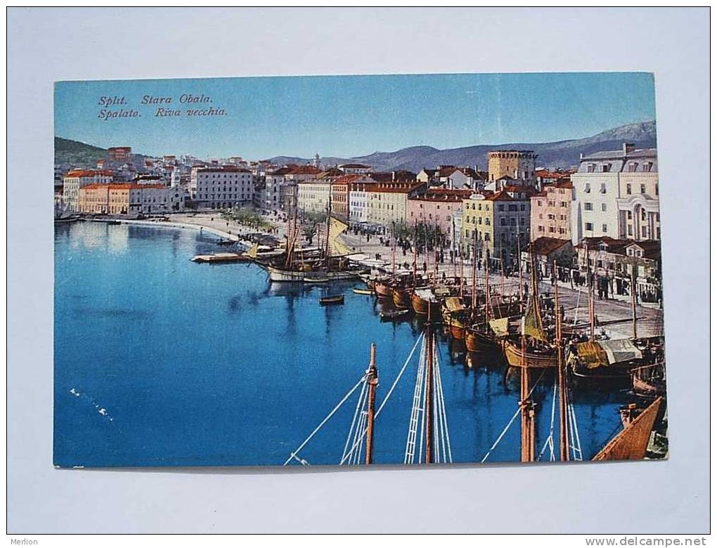 SPLIT Spalato Stara Obala Riva Vecchia - Croatia  1920-    VF   D20053 - Gibraltar