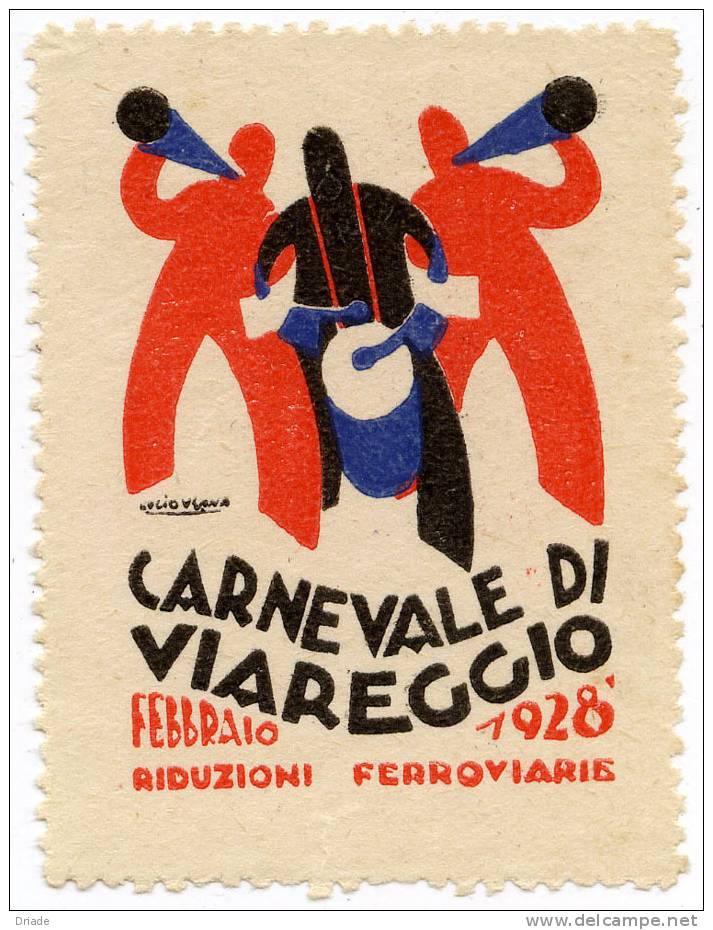 ERINNOFILO CARNEVALE DI VIAREGGIO-LUCCA-ANNO 1928- - Viareggio