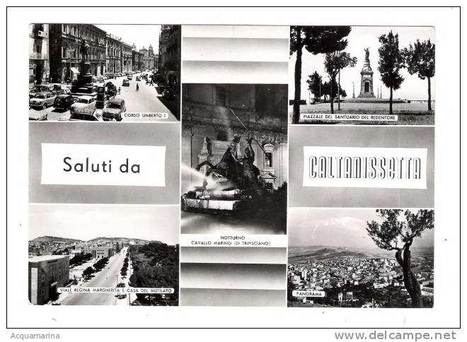 CALTANISSETTA - Saluti Da, Vedute -cartolina FG 1960 - Caltanissetta