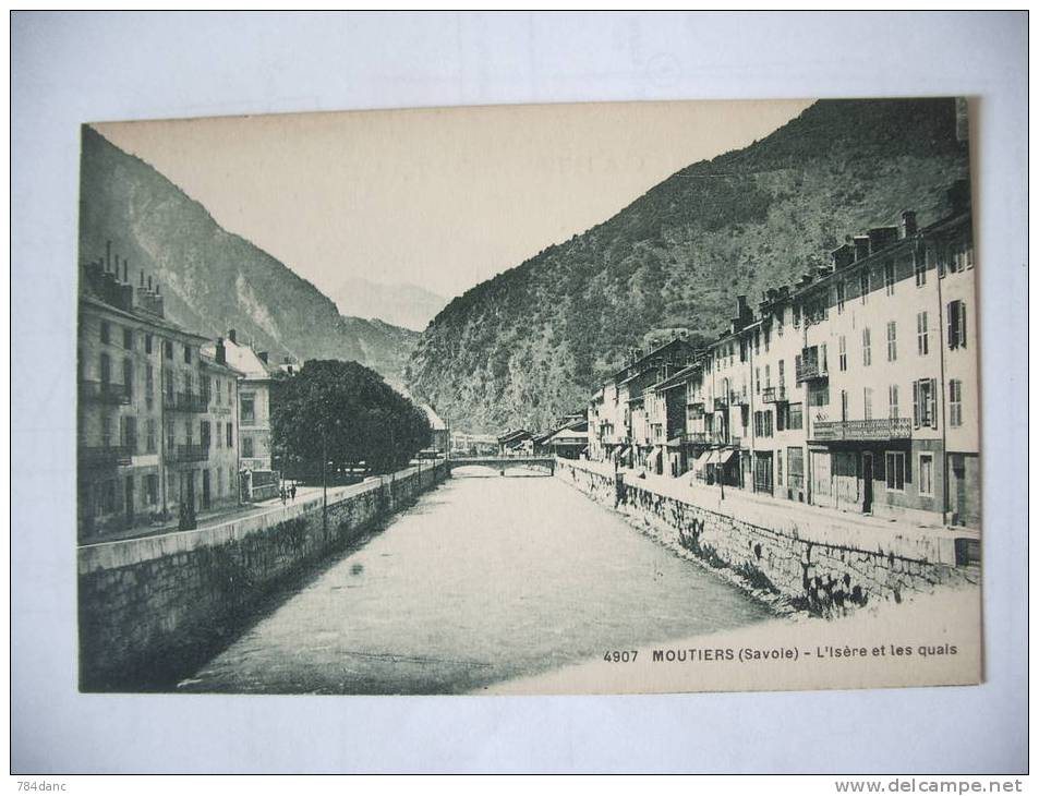 MOUTIERS - L'Isère Et Les Quais - Moutiers