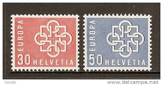 Europa CEPT 1959: Zwitersland / Schweiz / Sverige / Swiss - Michel: 679 / 680 ** - 1959